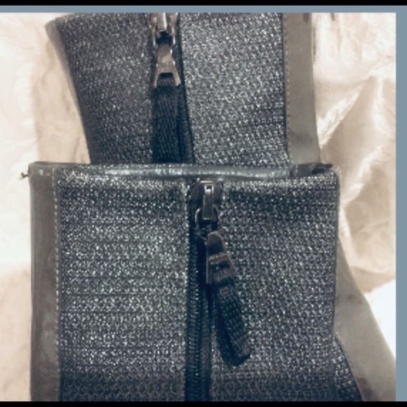 PRADA Grey Patent Leather Ankle Boots sz 6 - Picture 6 of 9